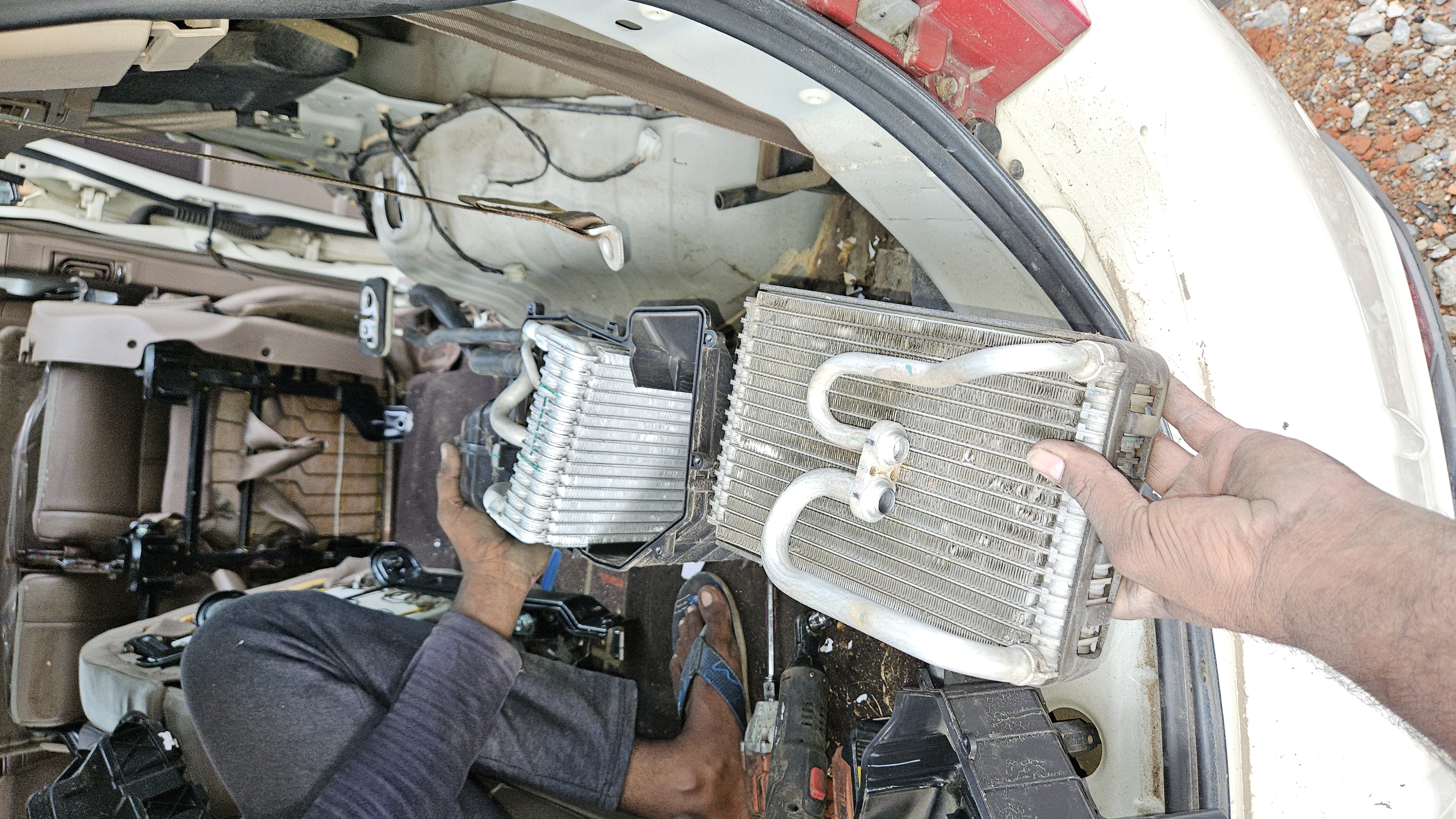 Car AC Service Work 2